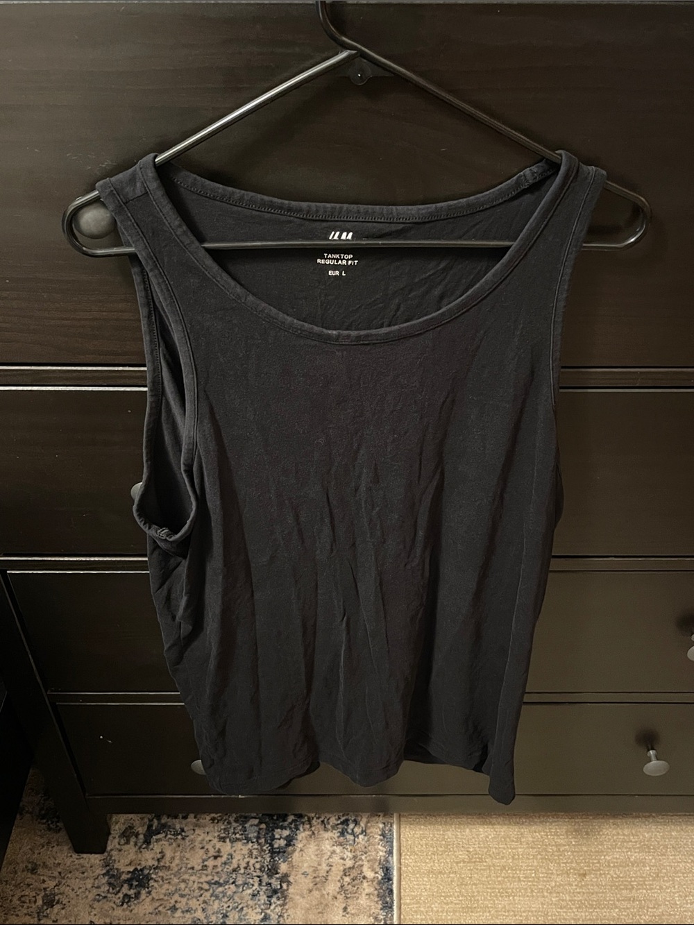 H&M Black Scoop Neck Tank Top